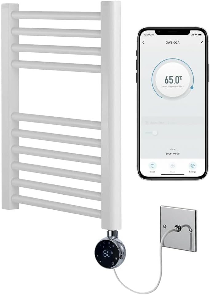 Electric Wifi Heated Towel Rail 500MM