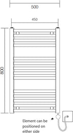 Electric Wifi Heated Towel Rail 500MM