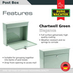 Elegance Wall Mounted Galvanised Steel Lockable Weatherproof
