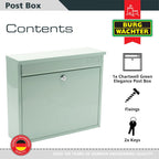 Elegance Wall Mounted Galvanised Steel Lockable Weatherproof