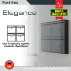 Elegance Wall Mounted Galvanised Steel Lockable Weatherproof