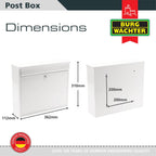 Elegance Wall Mounted Galvanised Steel Lockable Weatherproof