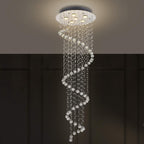 Elegant Spiral Crystal Chandelier Lights Clear K9 Raindrop