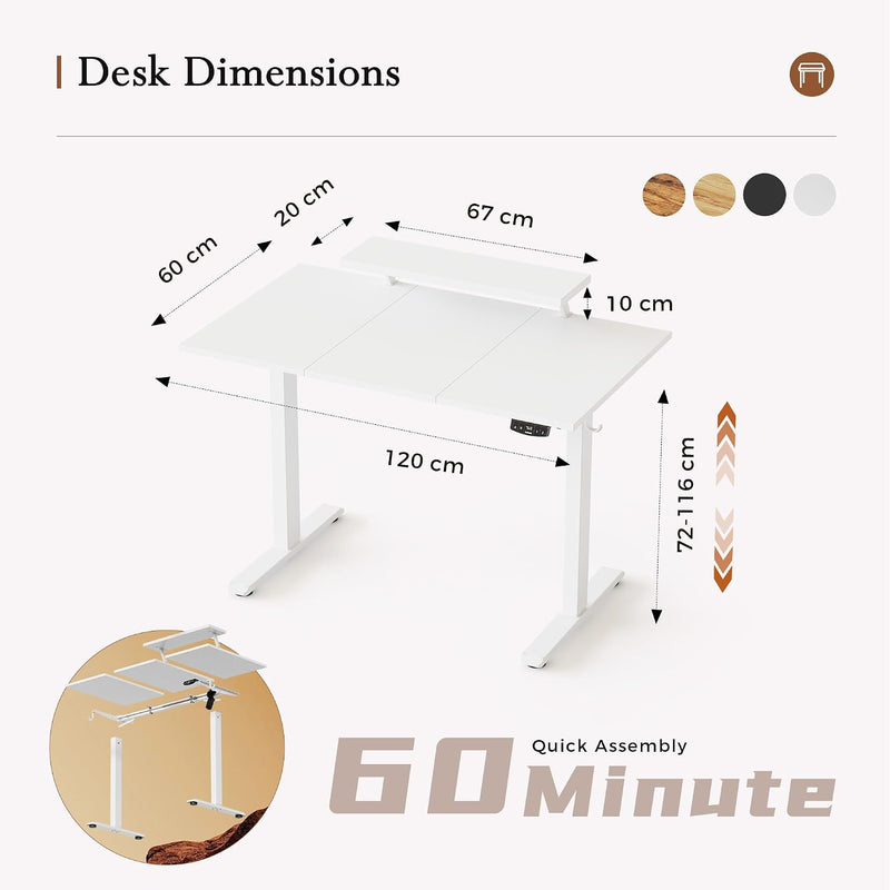 Eletric Height Adjustable Desk Movable Monitorstand