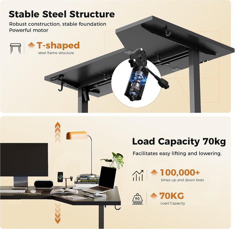Electric Standing Desk 2 Memory Buttons