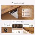Eletric Height Adjustable Desk Movable Monitorstand