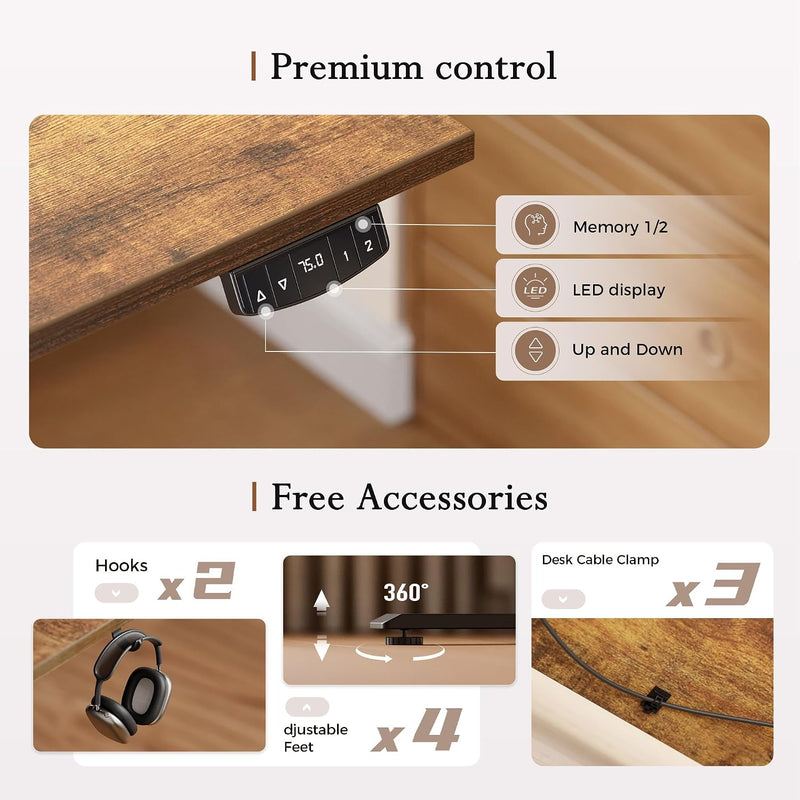 Eletric Height Adjustable Desk Movable Monitorstand