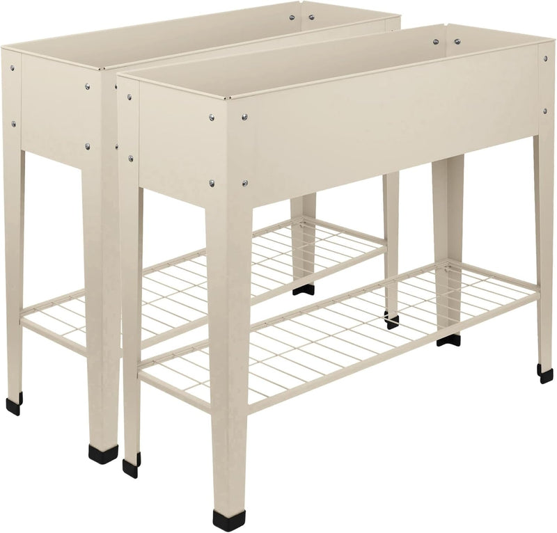 Elevated Raised Garden Beds with Legs Storage Shelf