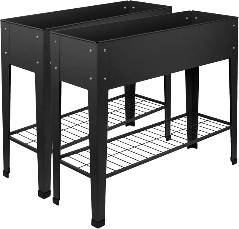 Elevated Raised Garden Beds with Legs Storage Shelf