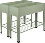 Elevated Raised Garden Beds with Legs Storage Shelf