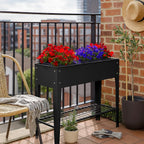 Elevated Raised Garden Beds with Legs Storage Shelf
