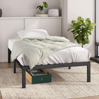 Elias Metal Platform Bed Frame 36CM High Headboard