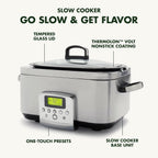 Elite 8-In-1 Programmable 6L Electric Slow Cooker Dishwasher