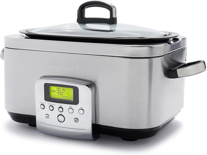 Elite 8-In-1 Programmable 6L Electric Slow Cooker Dishwasher