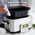 Elite 8-In-1 Programmable 6L Electric Slow Cooker Dishwasher