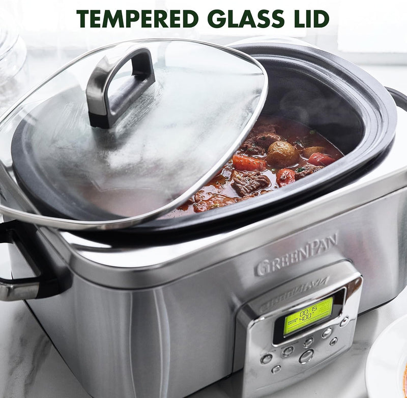 Elite 8-In-1 Programmable 6L Electric Slow Cooker Dishwasher