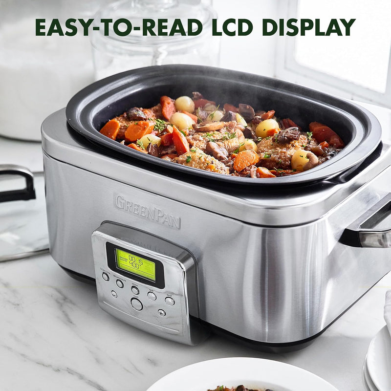 Elite 8-In-1 Programmable 6L Electric Slow Cooker Dishwasher