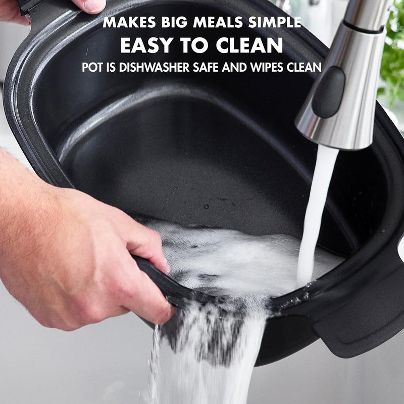 Elite 8-In-1 Programmable 6L Electric Slow Cooker Dishwasher