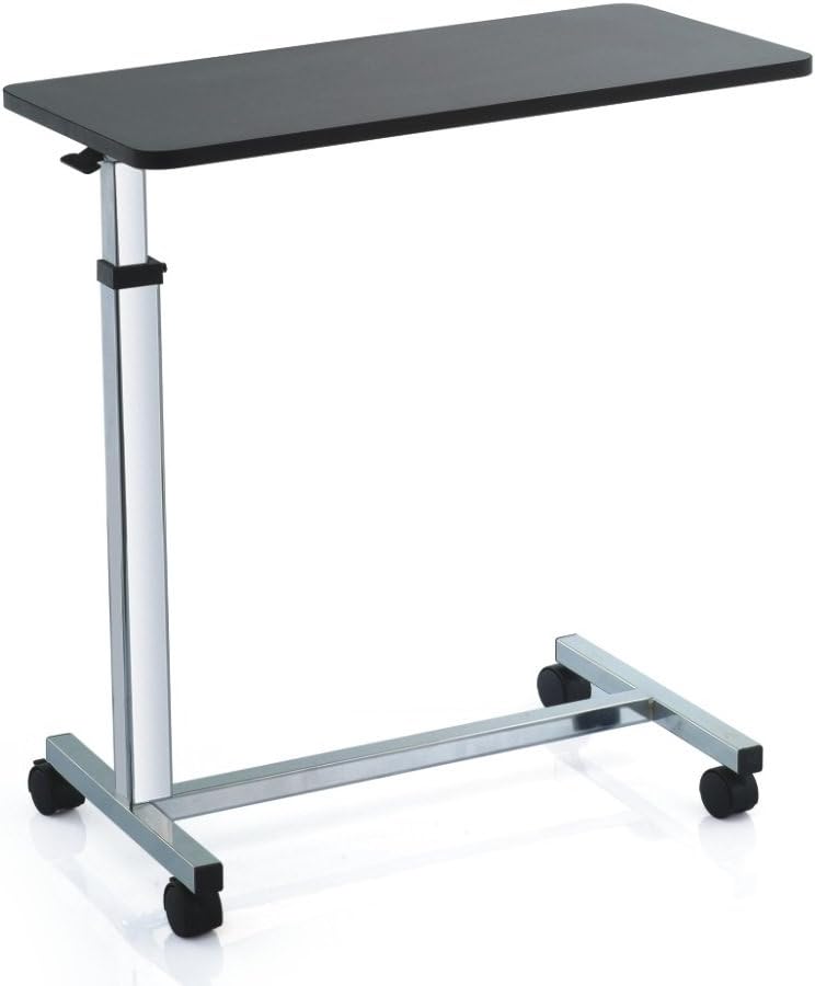 Bed Table with 4 Castors and Height Adjustable