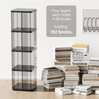 Rotating Bookshelf Small Corner for Space 360 Display