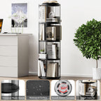 Rotating Bookshelf Small Corner for Space 360 Display