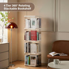 Rotating Bookshelf Small Corner for Space 360 Display