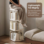 Rotating Bookshelf Small Corner for Space 360 Display