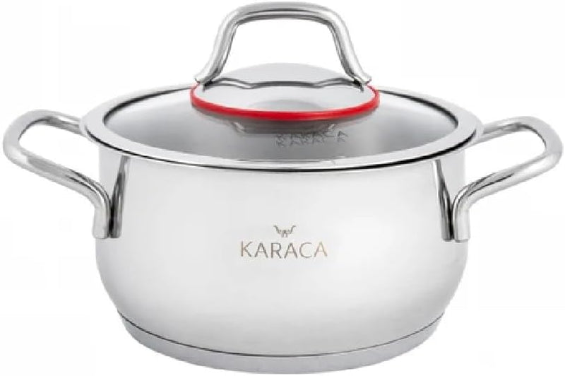 Emirgan 8-Piece Stainless Steel Pots Set Induction Hob