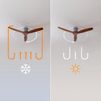 Energysilence Aero Whitewood Ceiling Fan with Light