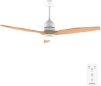 Energysilence Aero Whitewood Ceiling Fan with Light