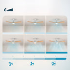 Energysilence Aero Whitewood Ceiling Fan with Light