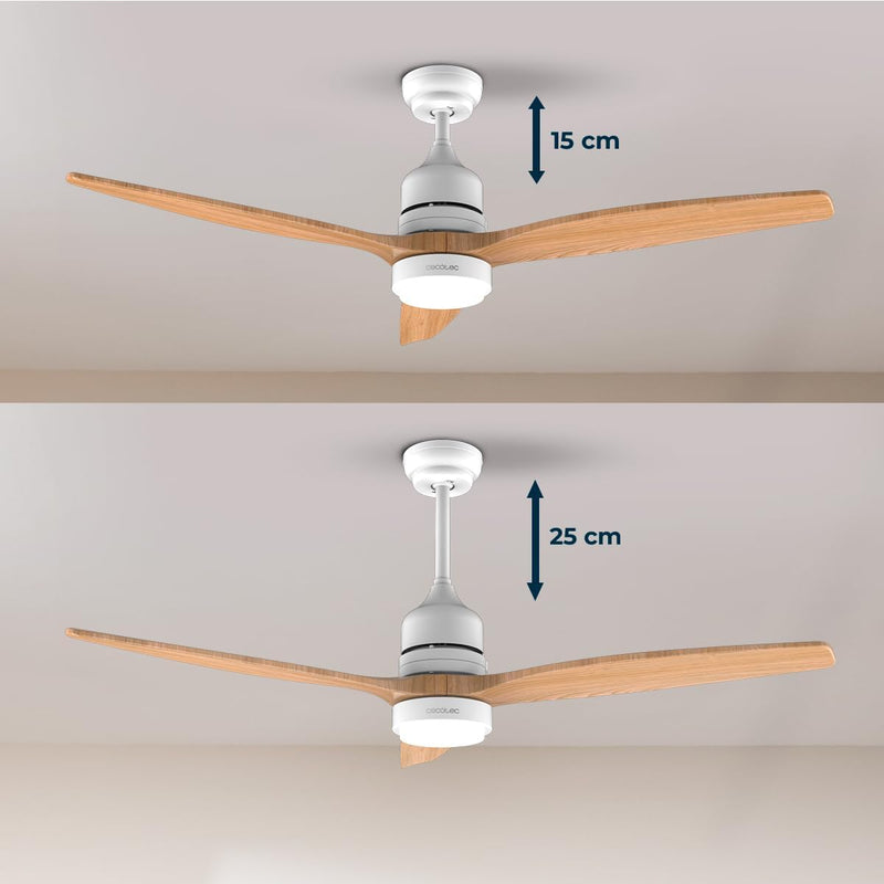 Energysilence Aero Whitewood Ceiling Fan with Light