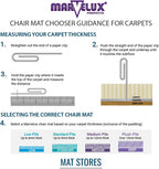 Enhanced Polymer Large Office Chair Mat for Carpets