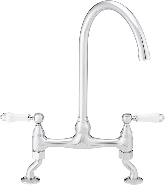 Astbury Deck Mounted Brushed Nickel Kitchen Sink Mixer