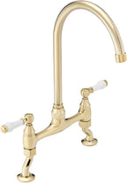 Enki Astbury Deck Mounted Brushed Nickel Kitchen Sink