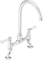 Enki Astbury Deck Mounted Brushed Nickel Kitchen Sink