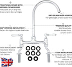 Enki Astbury Deck Mounted Brushed Nickel Kitchen Sink