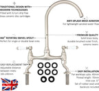 Enki Astbury Deck Mounted Brushed Nickel Kitchen Sink