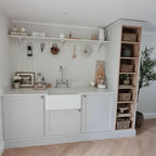Enki Astbury Deck Mounted Brushed Nickel Kitchen Sink