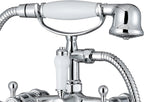 Chrome Bath Shower Mixer Taps Attachment Solid Brass