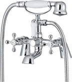 Chrome Bath Shower Mixer Taps Attachment Solid Brass