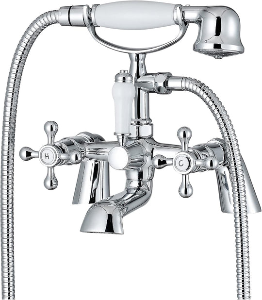 Beaumont Traditional Bath Shower Mixer Tap Chrome