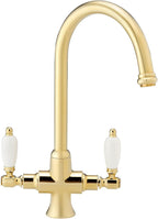 Enki Dorchester Brushed Nickel Dual Flow Kitchen Sink