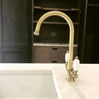 Enki Dorchester Brushed Nickel Dual Flow Kitchen Sink