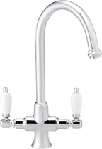 Enki Dorchester Brushed Nickel Dual Flow Kitchen Sink