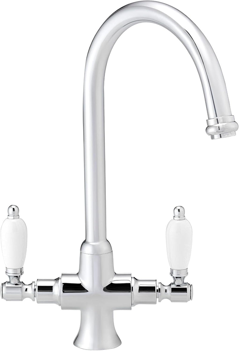 Dorchester Brushed Nickel Dual Flow Kitchen Sink Mixer