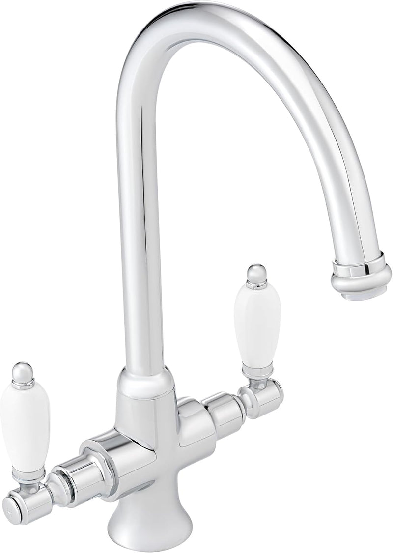 Dorchester Brushed Nickel Dual Flow Kitchen Sink Mixer