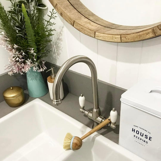 Dorchester Brushed Nickel Dual Flow Kitchen Sink Mixer
