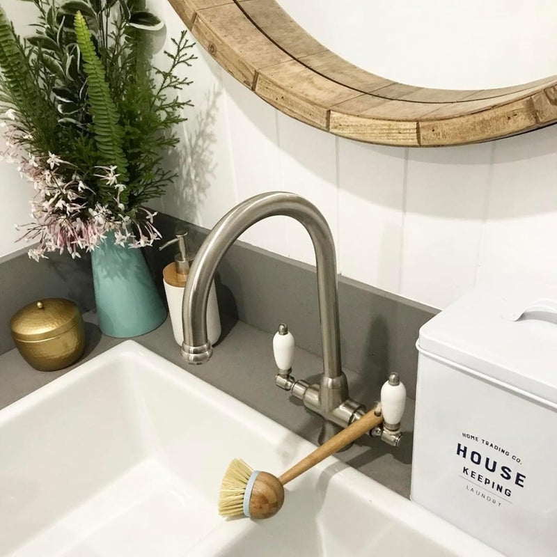 Dorchester Brushed Nickel Dual Flow Kitchen Sink Mixer
