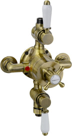 Enki Downton T87 Single Shower Unit Outlet Twin
